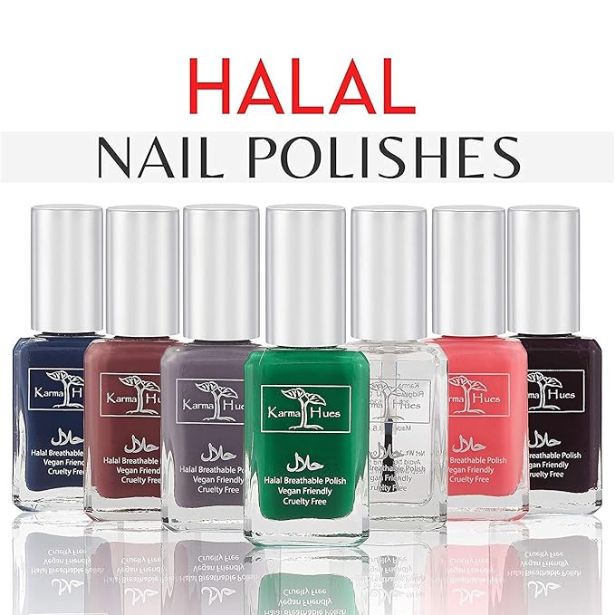 Karma Naturals Certified Halal Nail Polish - Breathable & Water Permeable, Wudu Friendly (Zara)