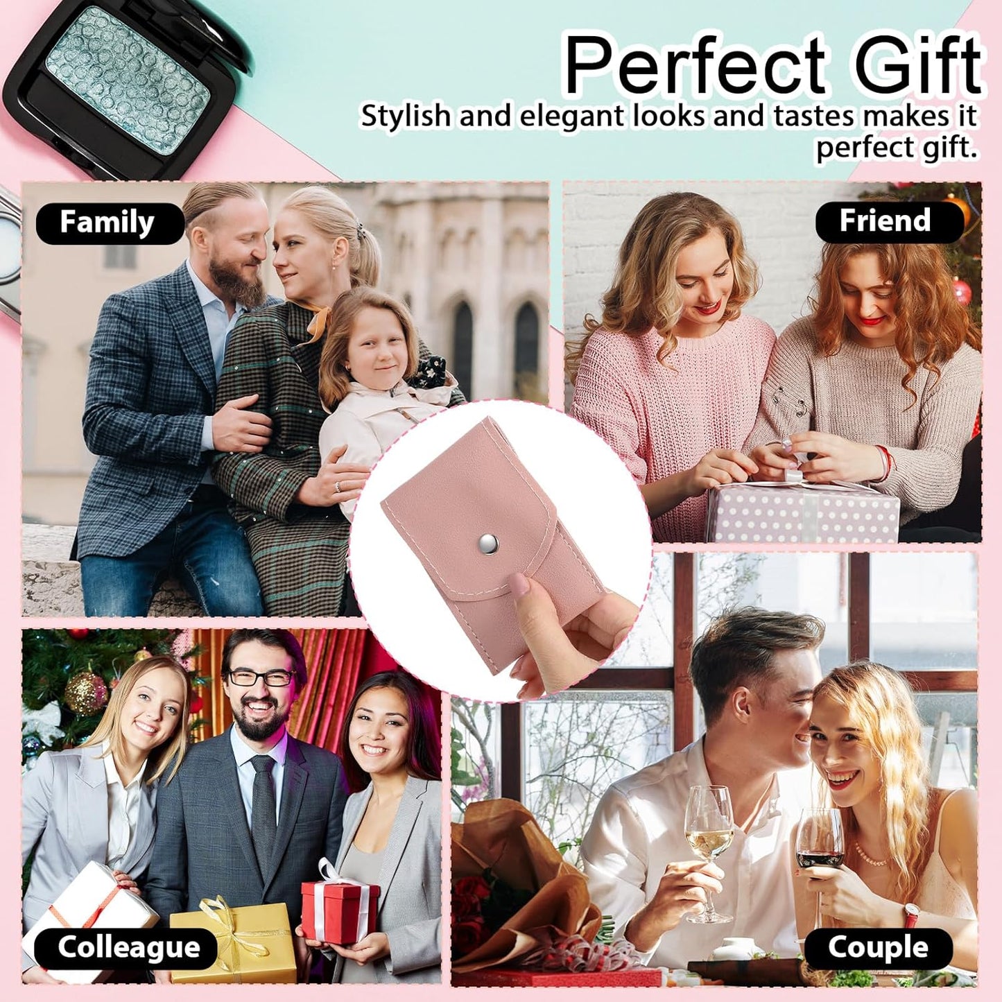 Travel Manicure Set 5 Pieces Nail Kit for Beginners with Everything Stainless Steel Mini Nail Clippers Scissor Tweezers Professional Grooming Kits for Women Men (Pink Silver)