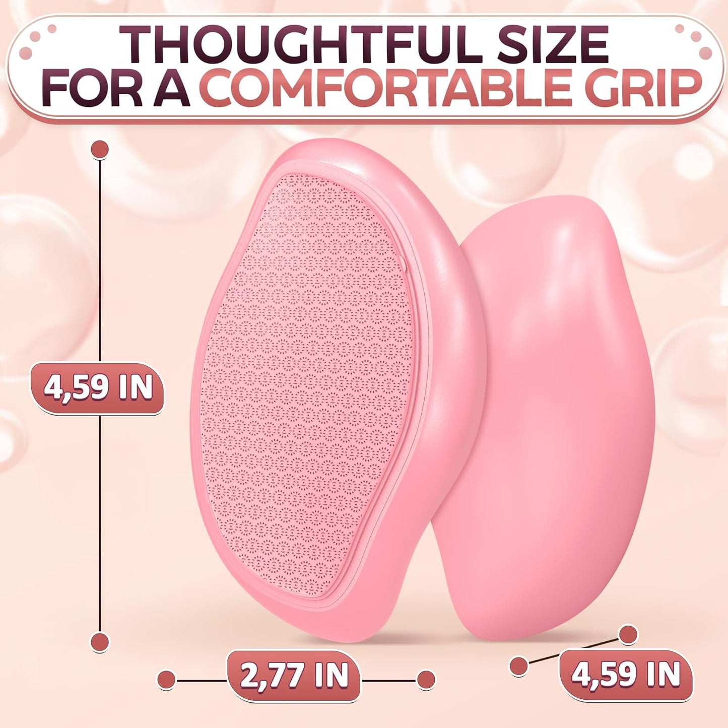 Nano Glass Foot File Callus Remover – 4.6" Glass Foot Scrubber Dead Skin Remover for Feet, Ergonomic Heel Scraper for Cracked Heels, Scratch-Resistant – Moisture-Resistant & Gentle Cleansing