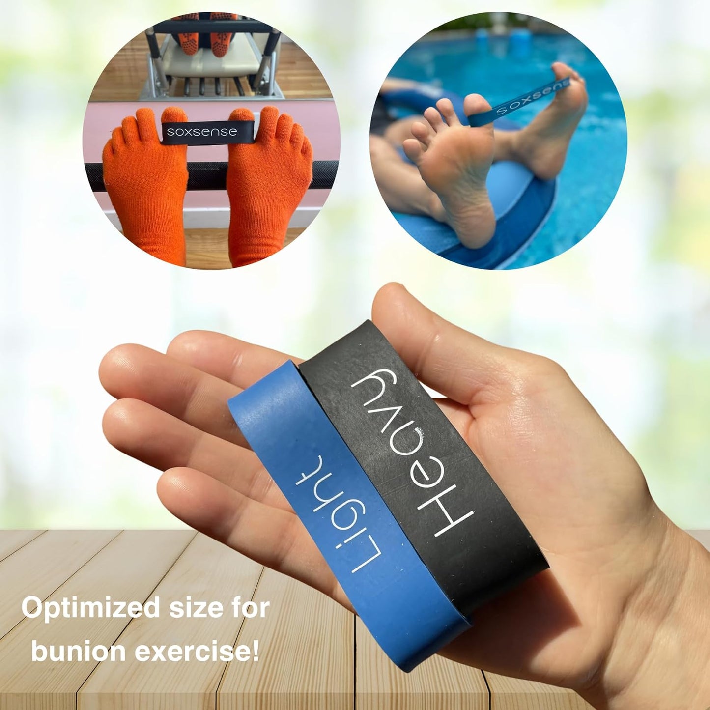 11 PCS Premium Set Bunion Corrector/Plantar Fasciitis Kit - Toe Exercise Bands and Separators for Women and Men