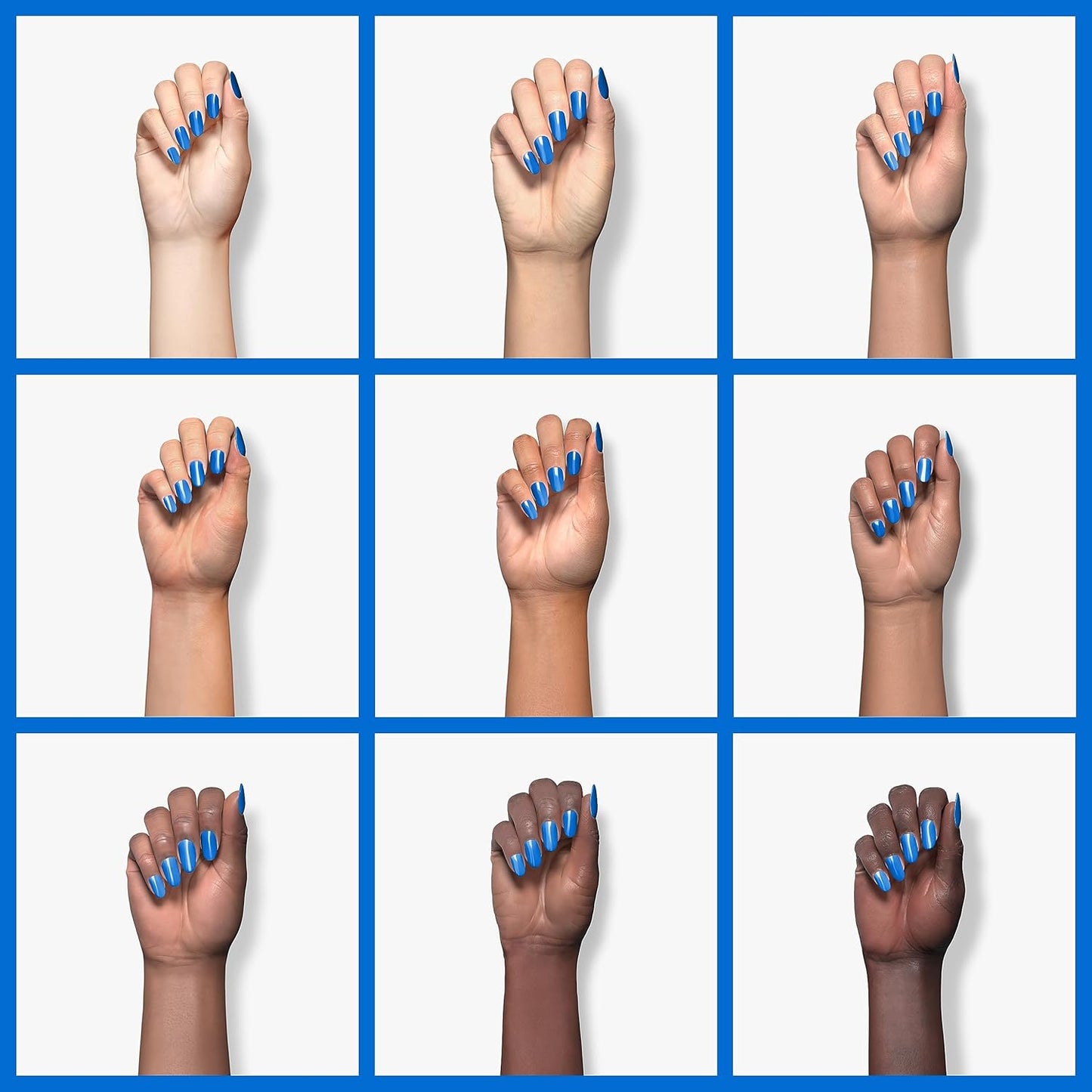 Imtiti Gel Nail Polish, 1 Pcs 0.5 Fl Oz Electric Blue Gel Polish Soak Off LED U V Nail Gel Polish Nail Polish DIY Nail Art Starter Manicure Salon Gel Nail Kit for Women Girls