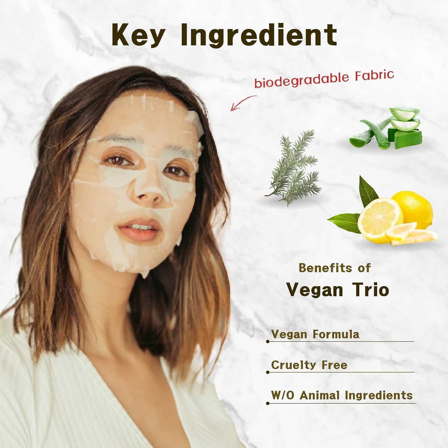 Purederm Vegan Facial Sheet Masks Trio (12 Packs) – Face Masks Skincare for Dry, Dehydrated and Dull Skin