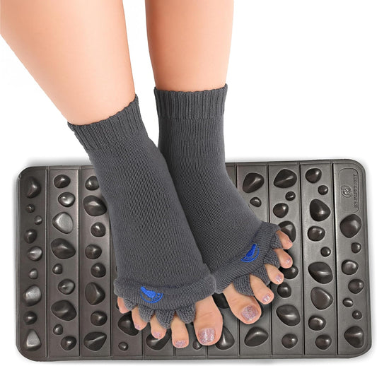My Happy Feet Foot Alignment Socks with Toe Separators for Men or Women