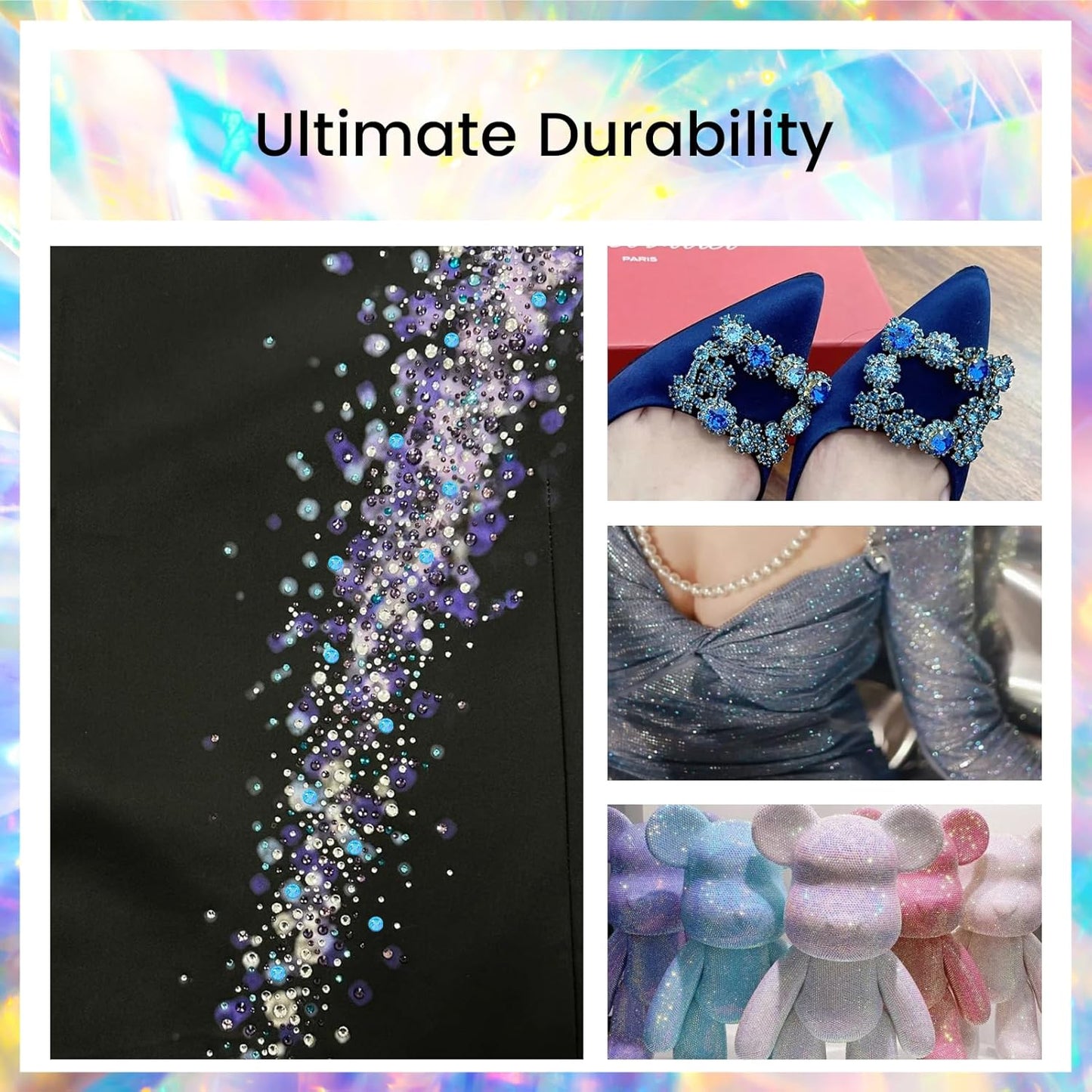 Rhinestones Novani Rhinestones for Crafts Glass Crystals Nail Rhinestones Flatback Nail Gems and Rhinestones for Nails Art Makeup Face Clothes Shoes Decoration DIY(SS12,1440pcs,Aquamarine AB)