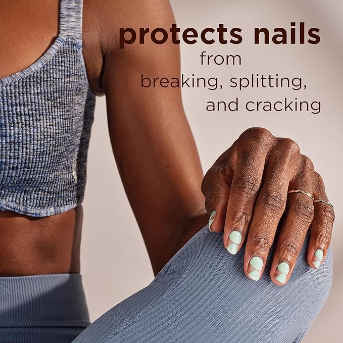 Sally Hansen Color Therapy Nail Polish | Biotin, Argan Oil, Long Lasting, Healthy Nails, Nail Strengthener, Opaque | 453 Serene Green | Dark Green Nail Color
