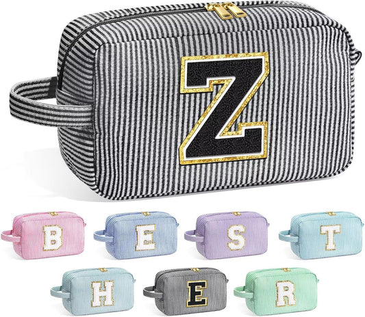 YOOLIFE Birthday Gifts for Mom, Mom Gifts from Daughter, Mother In Law Gifts, Mama Gift Idea, Personalized Gifts for Women, Initial Makeup Bag for Women Z