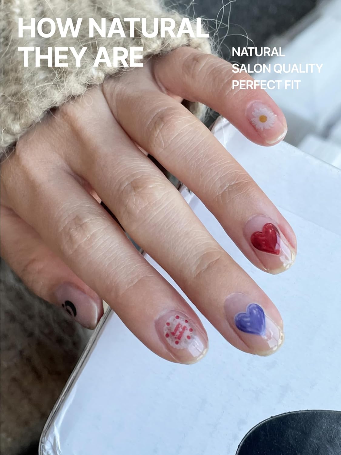 UUUUUU Semi Cured Gel Nail Strips | Salon-Quality | UV Free Gel Nail Wraps for Women | Easy Peel&Stick | Long-Lasting up to 14 Days | 28 Strips Set+File & Wipes | Gift-Ready (UGN105 Birthday Girl)