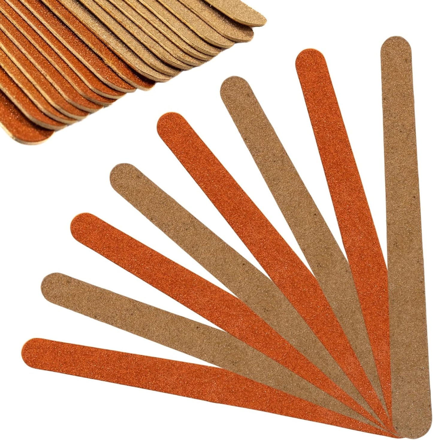 Vakly Professional Nail Files [144 Pack] Emery Boards - Dual Sided 180 Grit Nail Buffering File - Compact Reusable Double Sided Tool for Manicure & Pedicure Shaping & Smoothing Finger and Toenails