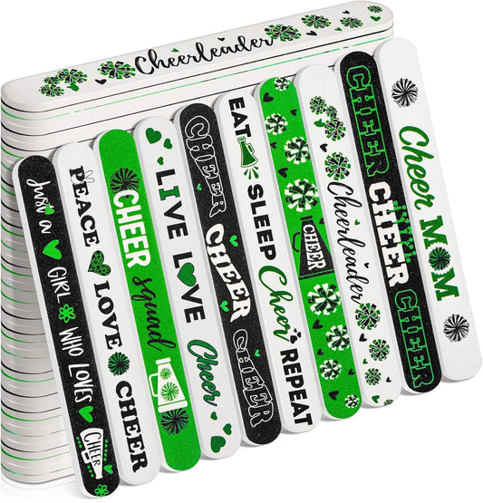 50 Pack Cheerleader Gifts Bulk for Team Funny Cheerleaders Nail Files Party Favors Cheer Gifts Cheerleading Favors for Women Girls Teammates