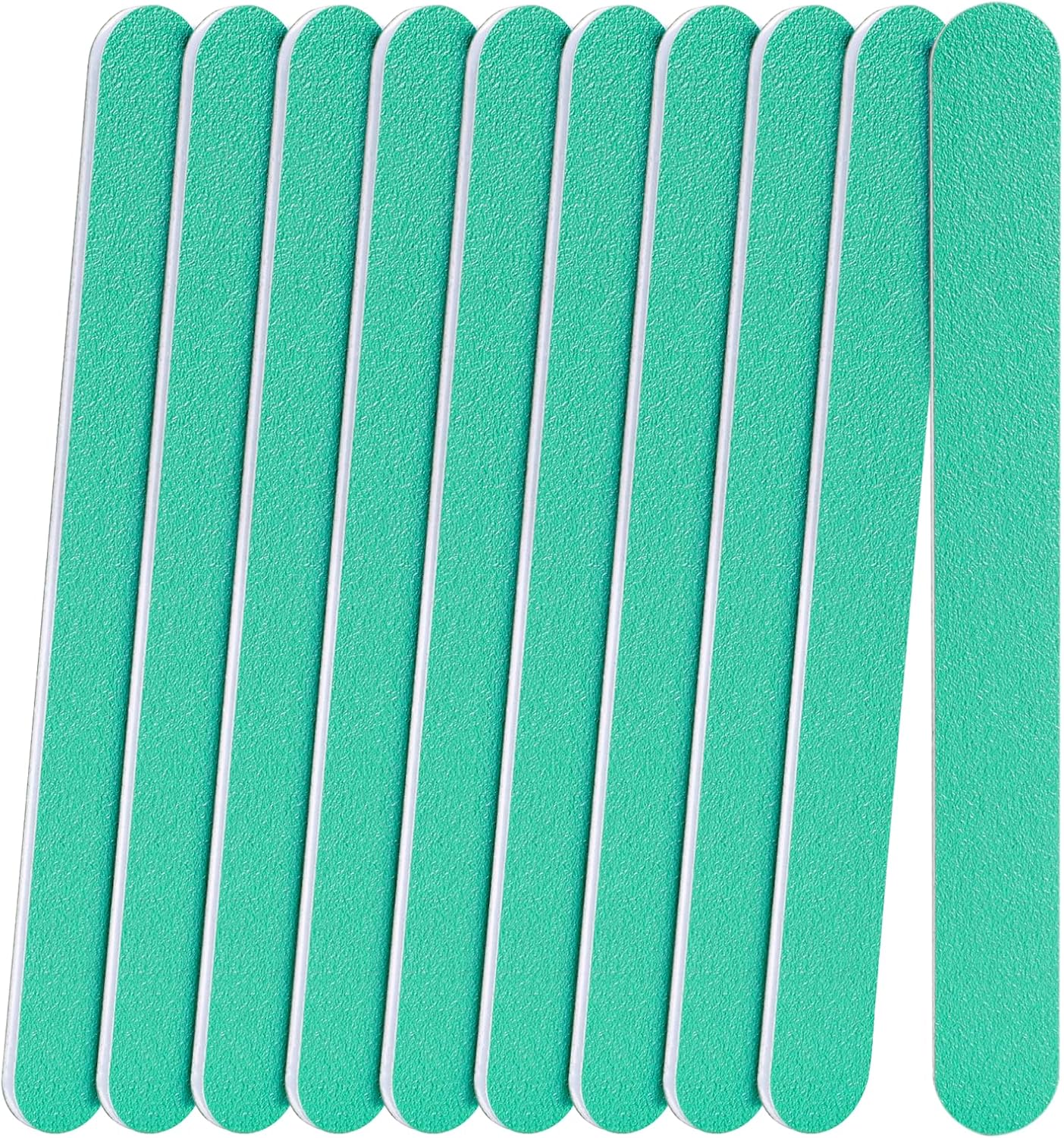 Nail File, 10 PCS Fingernail Files 7" Long 80/80 Grit Emery Boards for Nails - Professional Nail Files Washable for Acrylic, Gel, Dip Powder, and Poly Gel Nail - Coarse Rough Grit