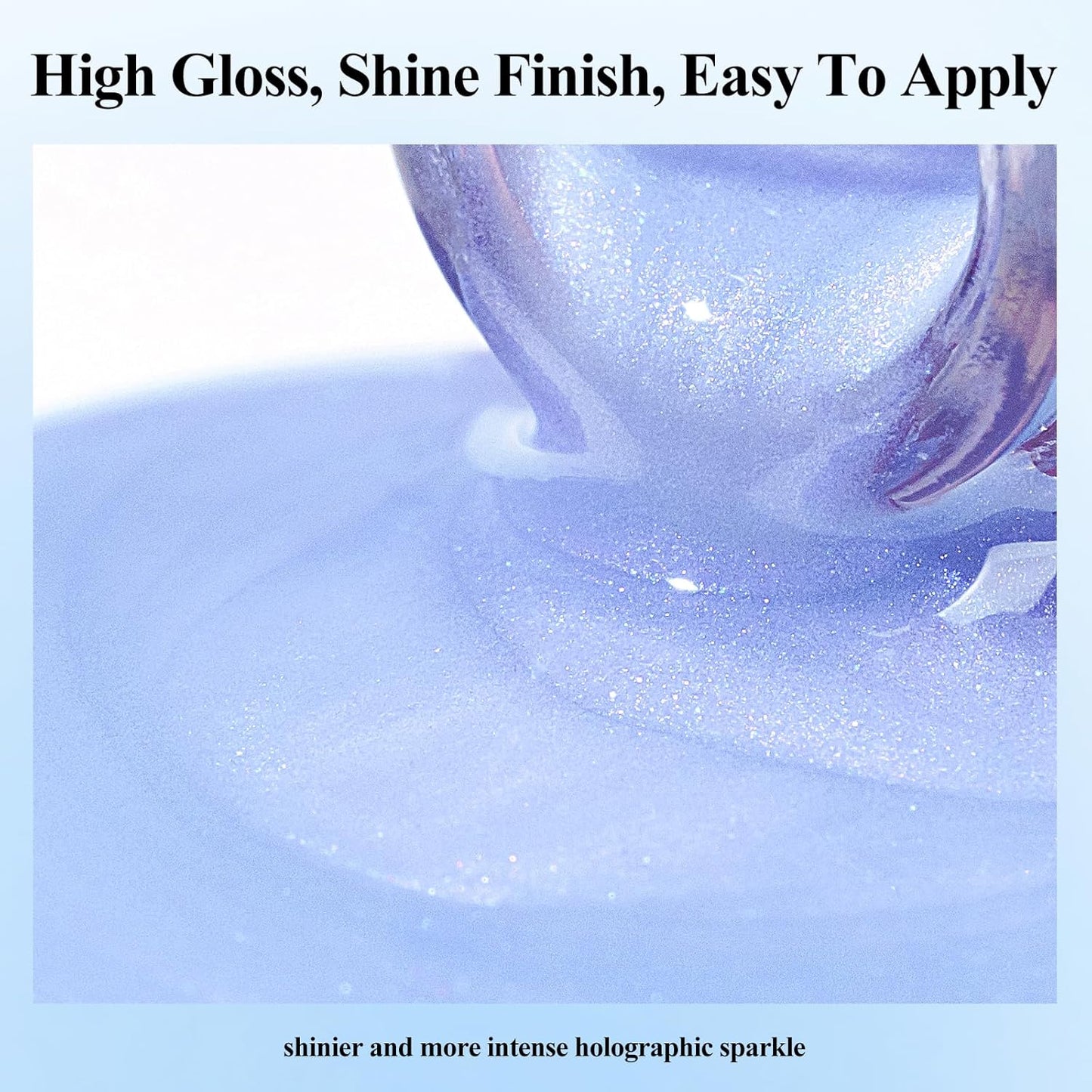 Quick Dry Nail Polish 12ML, Mermaid Shimmer Pearl Aurora Blue Nail Polish Regular Air Fast Drying Fingernail and Toenail Nail Lacquer Polish Natural Color Nail Art Salon DIY at Home