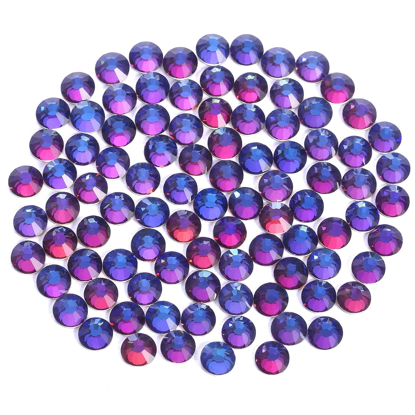 Flatback Rhinestones Non Hotfix Rhinestones for Crafts Glass Nail Rhinestones Nail Gems Crystals Rhinestones for Makeup Bags Shoes Decoration DIY(SS6,1440pcs,Blue Flame)