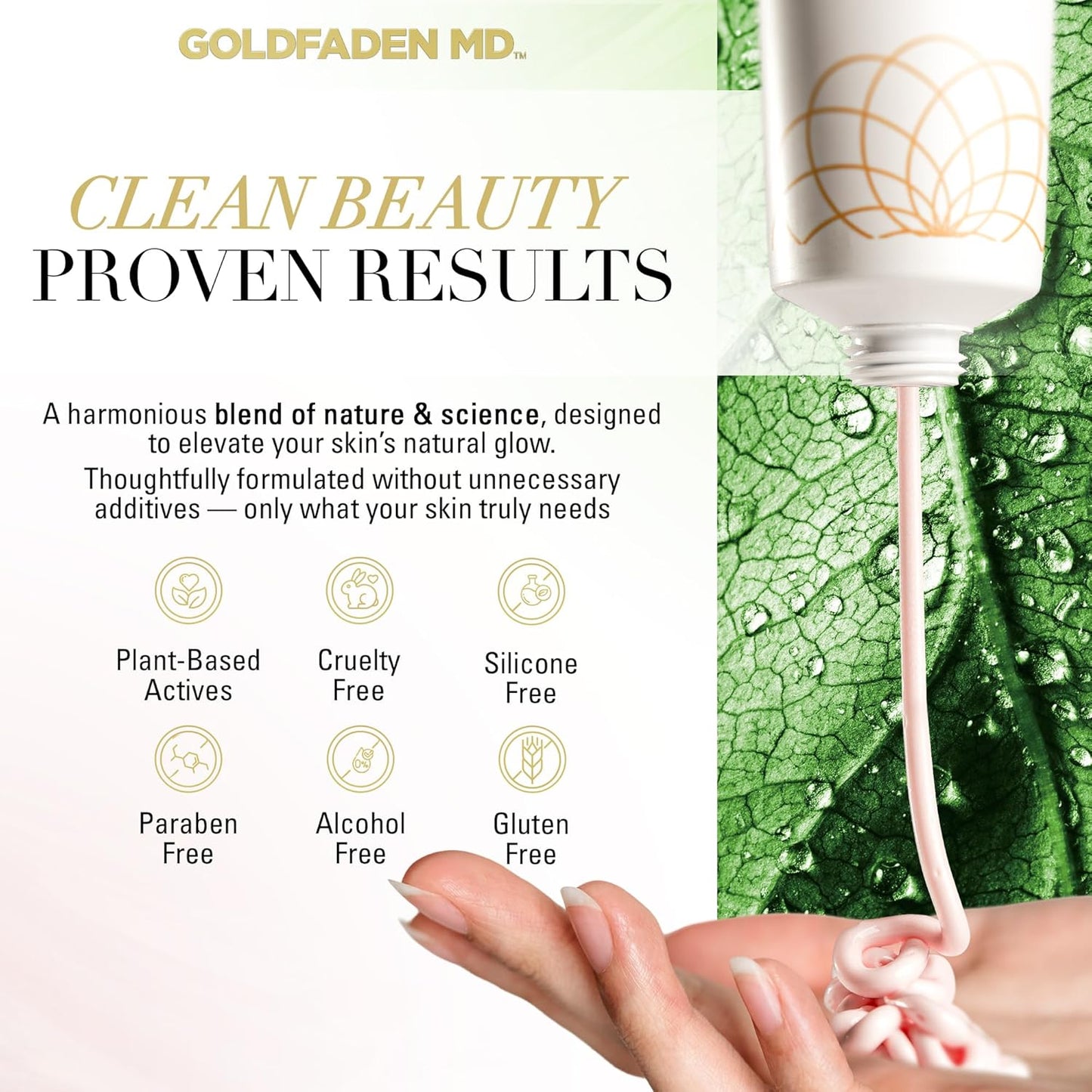 GOLDFADEN MD Radiance Whip Treatment Mask | Deep Hydration & Even‑Tone Peptide Face Mask| Vegan Clean Formula| Trial 10ml