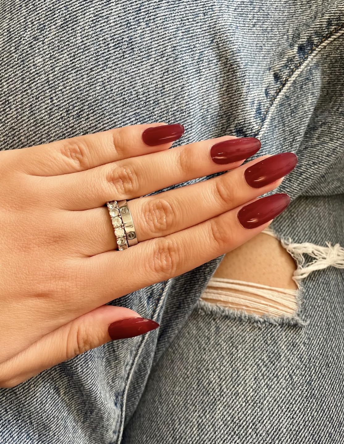 NOVA, Female Founded, Semi Cured Gel Nail Strips (Rendezvous) - The 10 Minute Manicure. Salon-Quality, Works with Any Nail Lamp, Easy to Apply & Remove - Incl. Nail File & Wooden Stick (Rendezvous)