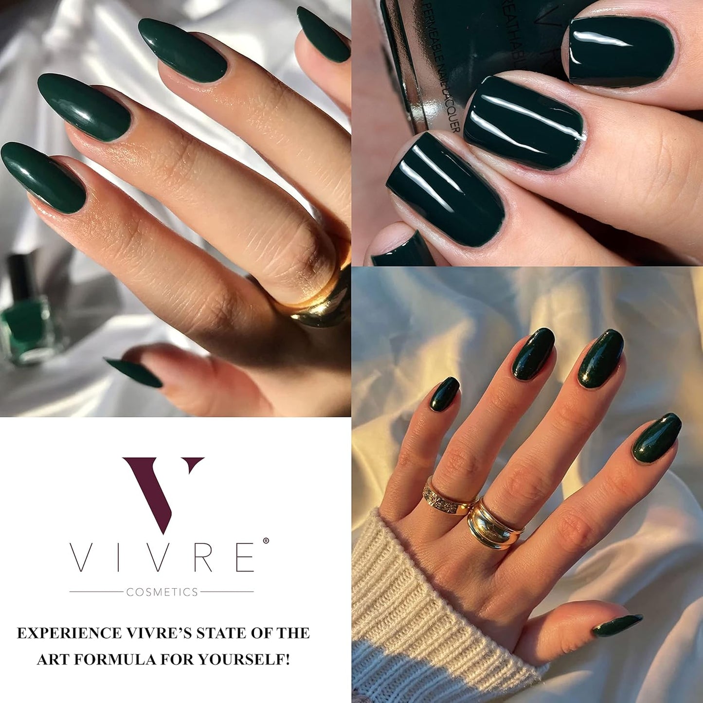 VIVRE Cosmetics Quick Dry Shiny Halal Nail Polish - Fallin' For You