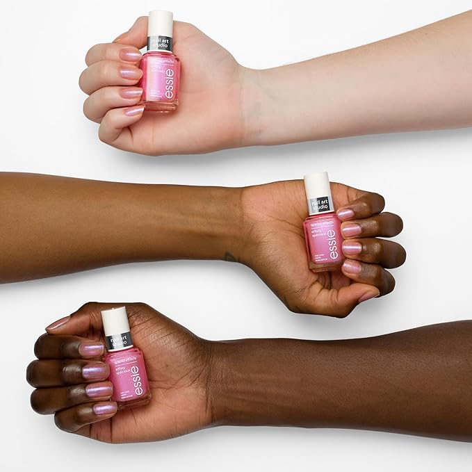 essie Nail Art Studio Special Effects Polish, Shimmer, Vegan, Pink Nail Polish, Astral Aura, 0.46 Fl Oz