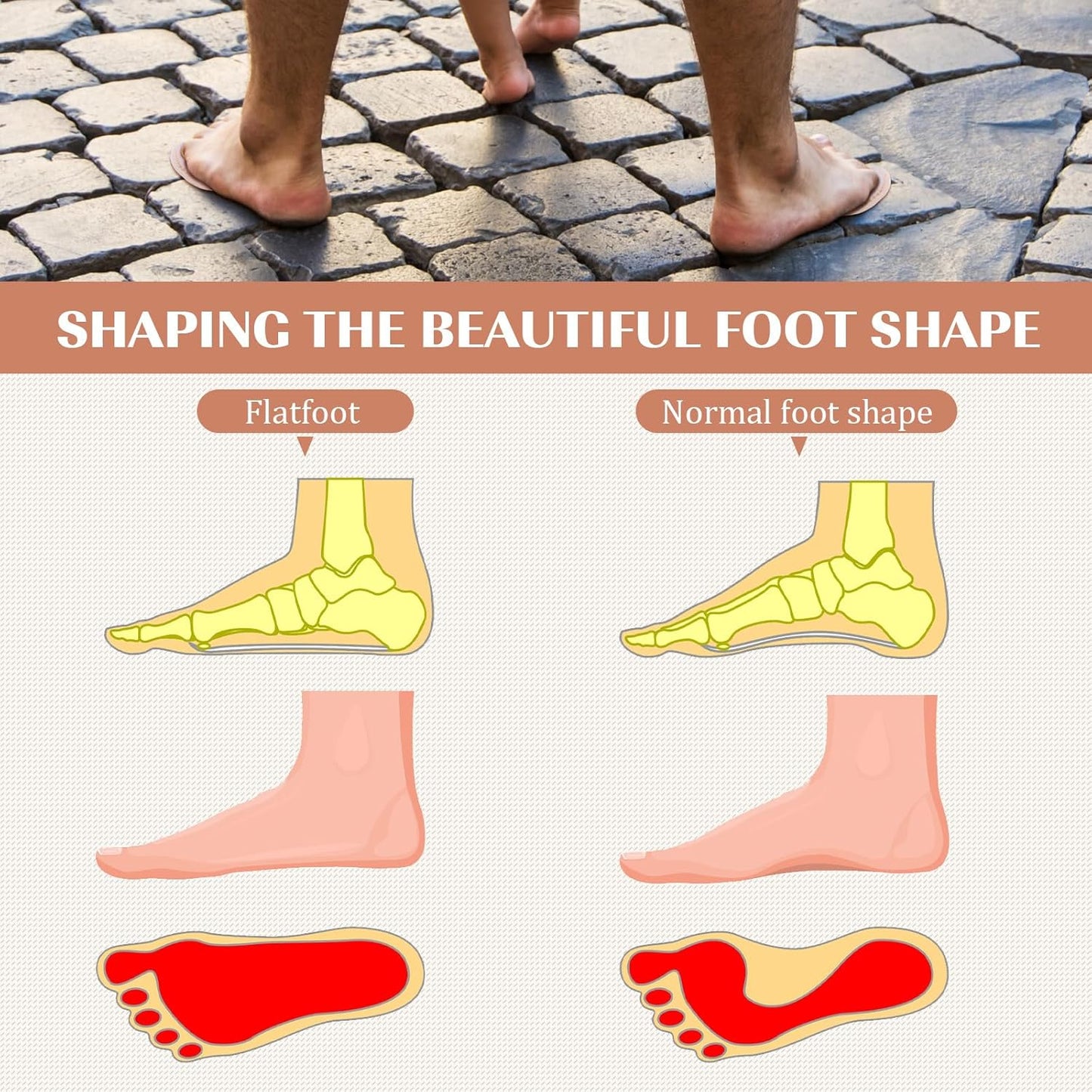 BBTO 2 Pieces Toe Splint Hammer Toe Straightener Hammer Toe Corrector with 3 Holes Toe Hammer Toe Support for Women Men Toes Claw Toes Metatarsal Support Corrector Wrap