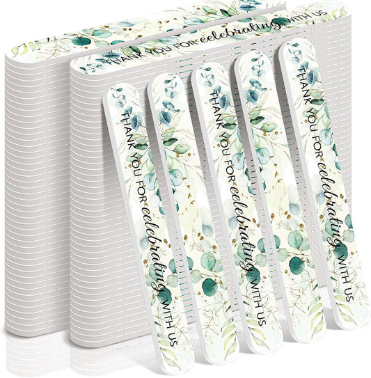 50 Pcs Wedding Bridal Shower Party Favors Bulk Nail Files Emery Boards for Guests Bridesmaid Bachelorette Party Favors Thank You for Celebrating with Us Game Prizes Gifts Bags Stuffers