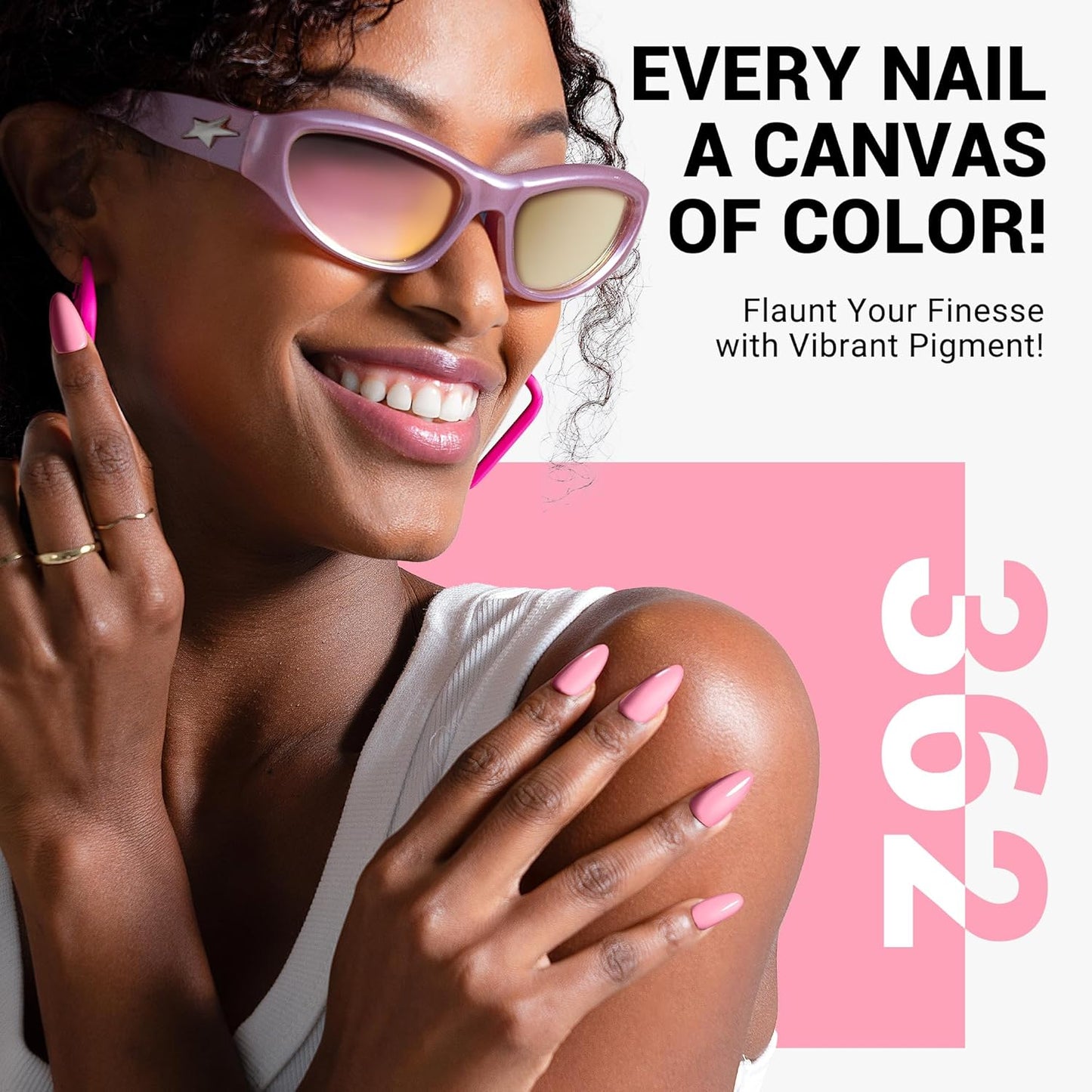 MelodySusie Thick Milky Pink Gel Nail Polish,0.5fl oz Soak Off UV LED Light Pink Gel Polish Christmas Gift for Women Nail Art Manicure Salon DIY Nail Design Decoration at Home-362
