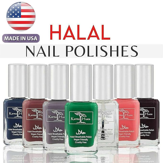Karma Naturals Certified Halal Nail Polish - Breathable & Water Permeable, Wudu Friendly (Sufia)