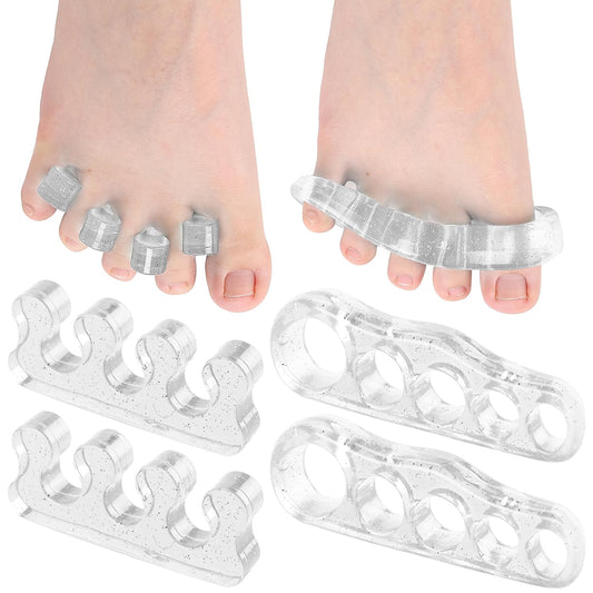 Dr. JK- ToePal Gel Toe Separator, 4 Pairs, Toe Spacers, Bunion Corrector, Christmas Gifts
