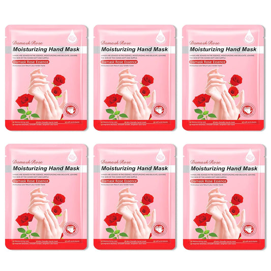 6PCS Hand Masks,Hydrating Hand Masks Moisturizing Gloves Overnight for Dry Cracked Hands,Daily Hand Care Hand Masks Gift Set for Women and Men H