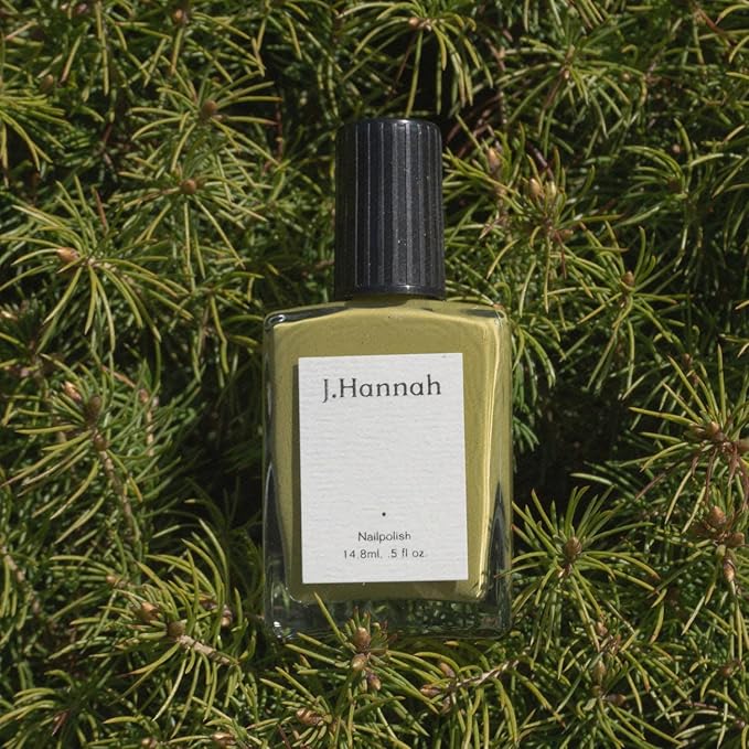 J. Hannah Nail Polish – Vegan, Non-Toxic, Cruelty-Free, Gluten-Free, Long Lasting, USA Made, Earthy Chartreuse Green (Eames)