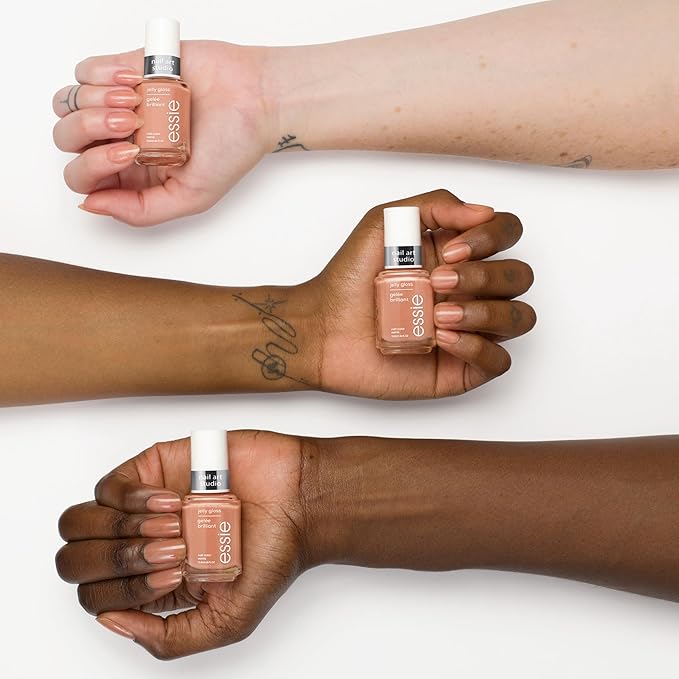 essie Nail Art Studio Jelly Gloss Polish, Vegan, Sheer Neutral Nail Polish, Cheeky Jelly, 0.46 Fl Oz