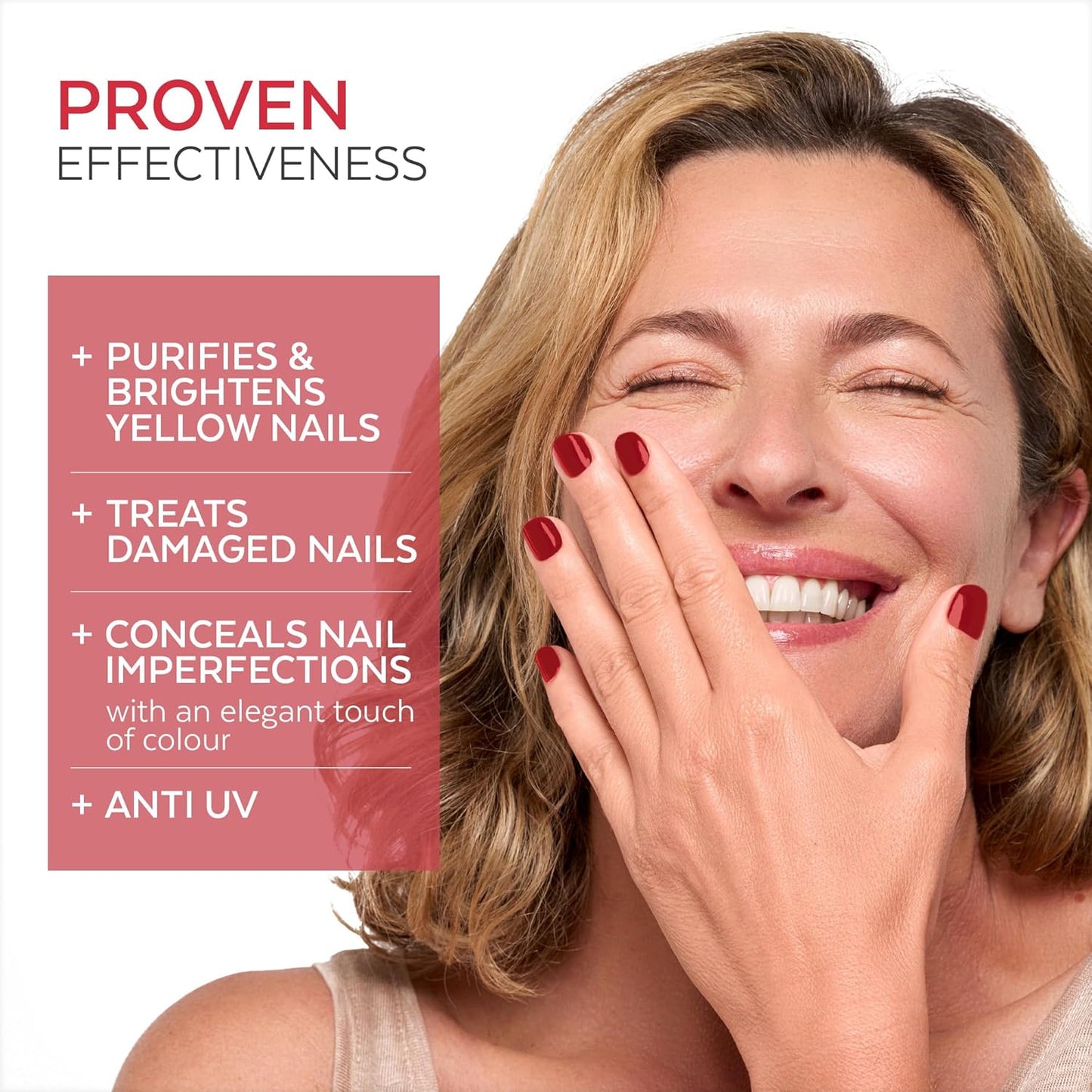 PODERM - Nail Polish – Enriched with Tea Tree – Improves nail appearance – Ingredients Natural/Vegan - foot/hand - Swiss Made (Red Allure)
