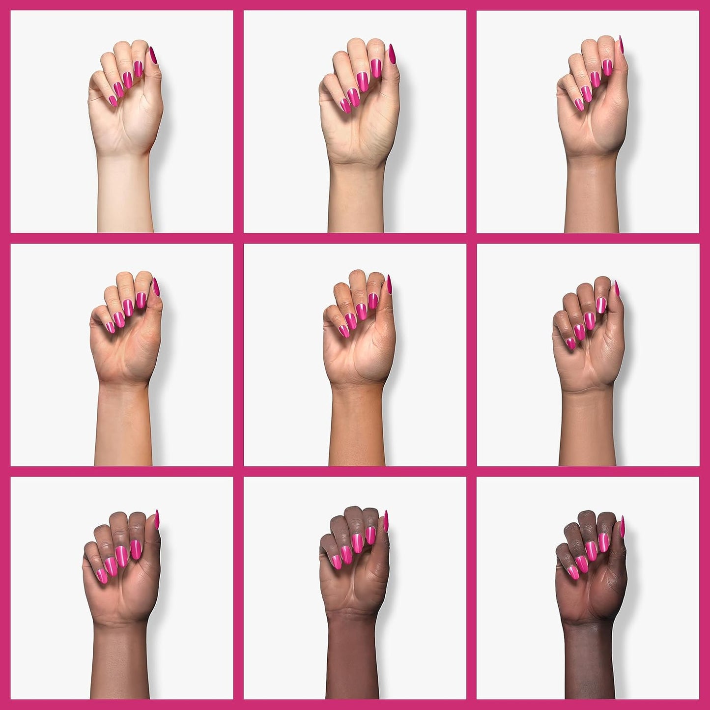 ella+mila Professional, Quick Dry, Long-Lasting & Chip-Resistant Pink Nail Polishes (Cosmo Pink - 0.45 fl oz)