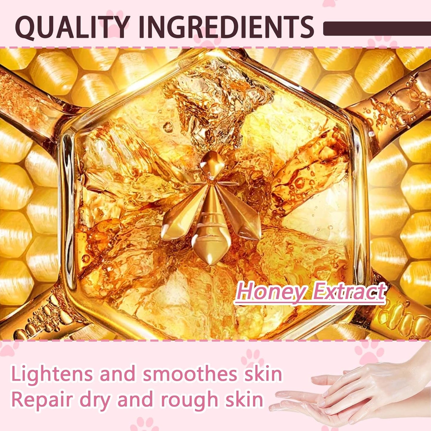 6PCS Hand Masks,Hydrating Hand Masks Moisturizing Gloves Overnight for Dry Cracked Hands,Daily Hand Care Hand Masks Gift Set for Women and Men L