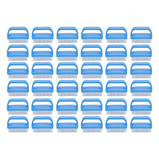 Superio Nail Scrubber Brush - All-Purpose Stiff Cleaning Brush for Fingernails, Toe, Foot & Hands - 24 Pack