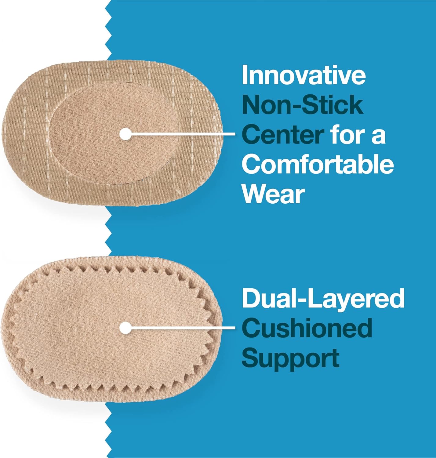 ZenToes Bunion Pads, Adhesive Bunion Cushions for Waterproof Protection, 48 Count