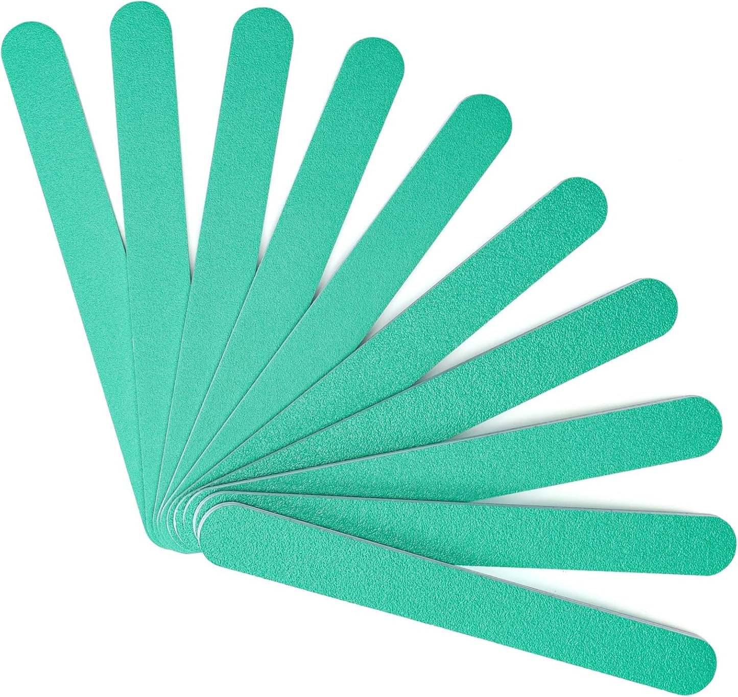 Nail File, 10 PCS Fingernail Files 7" Long 100/180 Grit Emery Boards for Nails - Professional Nail Files Washable for Acrylic, Gel, Dip Powder, and Poly Gel Nail - Medium Fine Grit