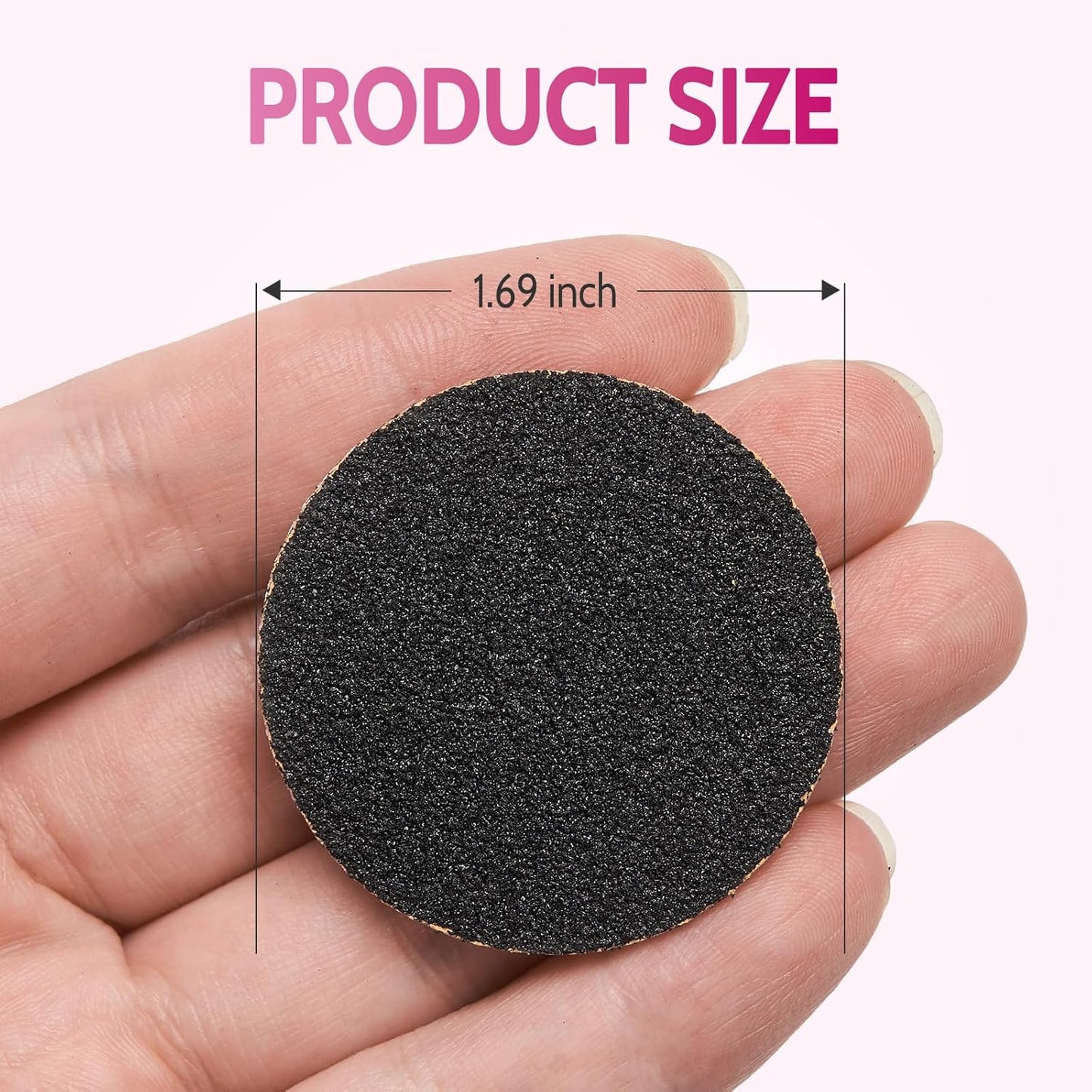 60pcs Replaceable Sandpaper Refill Discs for Electric Foot Callus Remover Hard Dry Dead Skin Remova(120 Grit 30pcs and 80 Grit 30pcs)