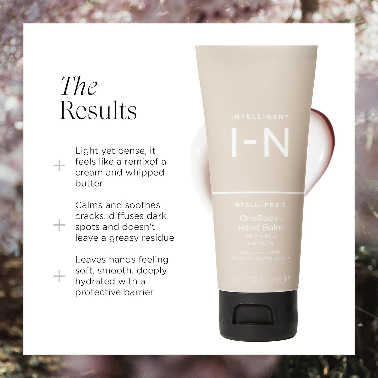 Intelligent Nutrients OneBody Hand Balm, Luxurious Hand and Nail Therapy Cream, Vegan, 2 Oz