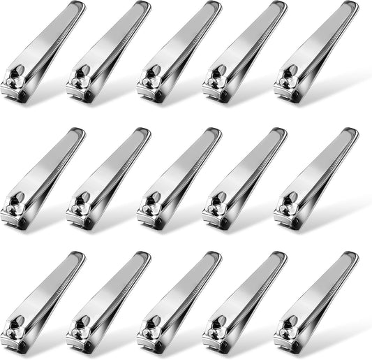 20 Pack Nail Clippers Bulk,Sharp Blade Toe Nail Clippers Fingernail & Toenail Nail Clipper in Bulk, Portable Bulk for Women Man Adult Homeless Care