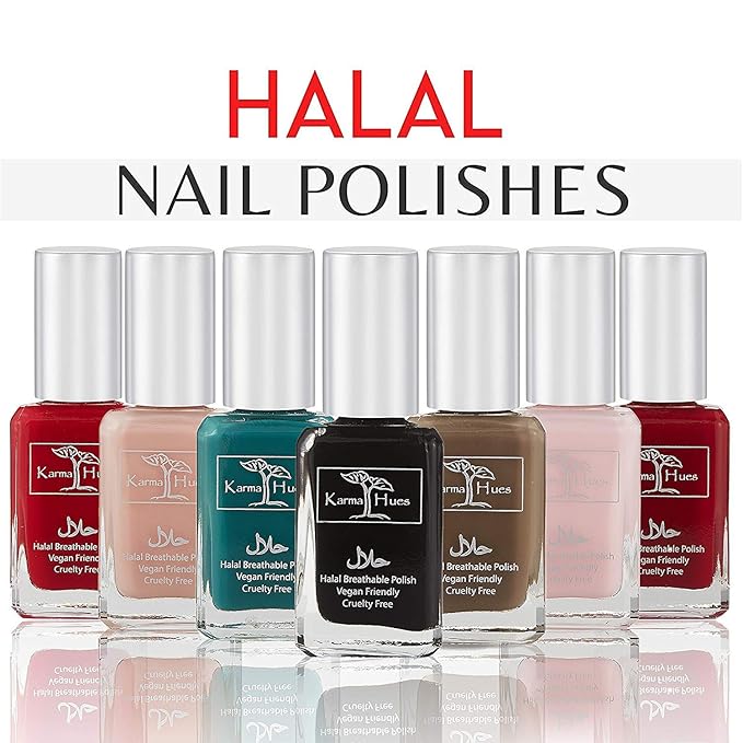 Karma Naturals Certified Halal Nail Polish - Breathable & Water Permeable, Wudu Friendly (Malala)
