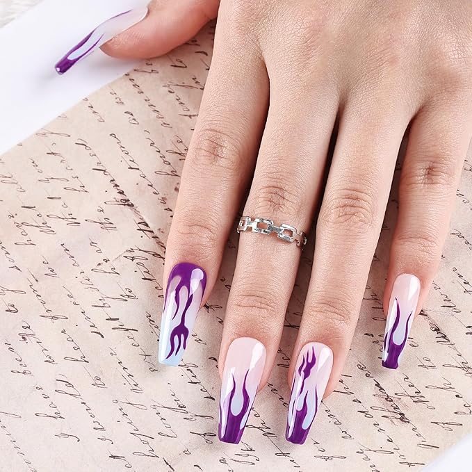 JODSONE 10ml Gel Polish Nail Art Gel Liner Dark Purple Need U V Lamp Cured at Home Salon Design Gift for Girls