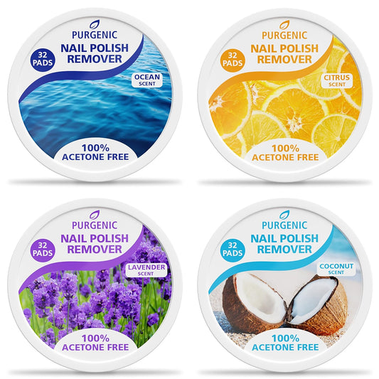Nail Polish Remover Pads - (256 Count) - On the Go & Travel - Lint Free Nail Polish Wipes - Pre-soaked Pads Made All Natural Ingredients - Cuticle Wipes - No Harsh Odor or Chemicals