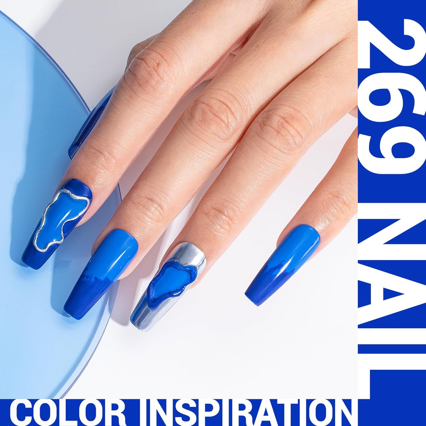MelodySusie Thick Royal Blue Gel Nail Polish,0.5fl oz Soak Off UV LED Bright Navy Blue Gel Polish Gift for Women Nail Art Manicure Salon DIY Nail Design Decoration at Home-269