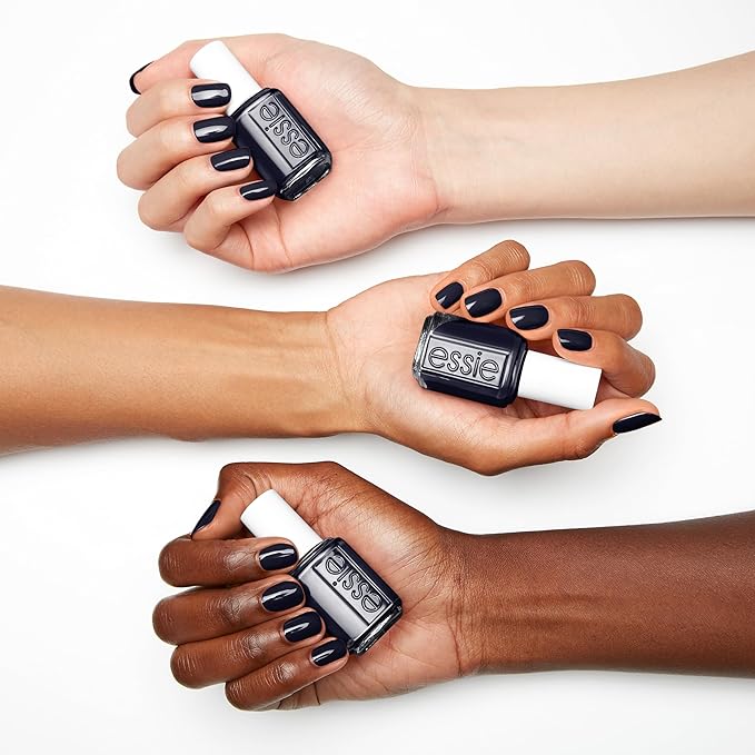 essie Nail Polish, Salon-Quality Blue Black Nail Polish, Vegan, After School Boy Blazer, 0.46 fl oz