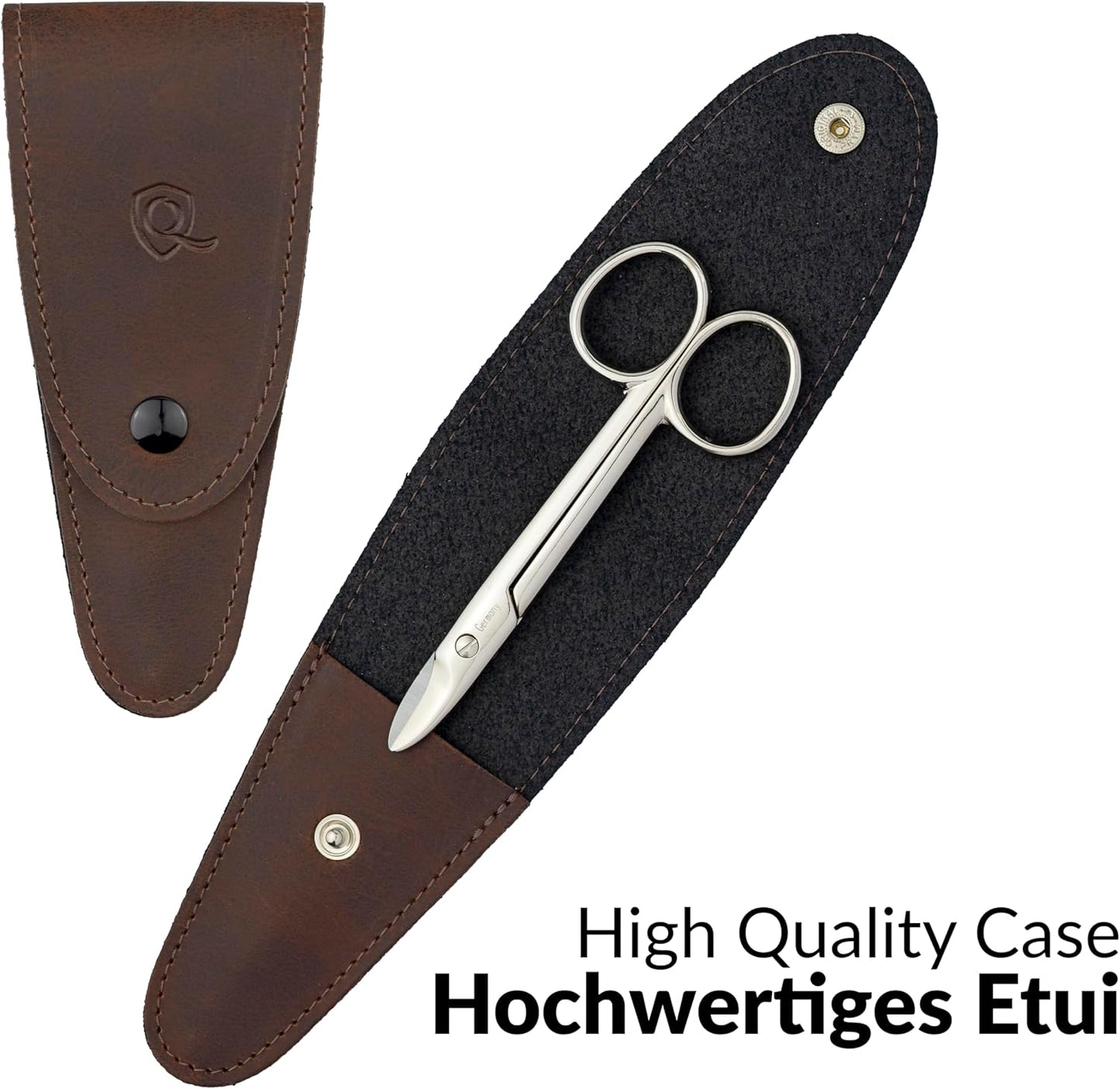 marQus - Toenail Scissors made in Germany - for precise cutting of thick nails, suitable as pedicure tool, with Premium Storage Case
