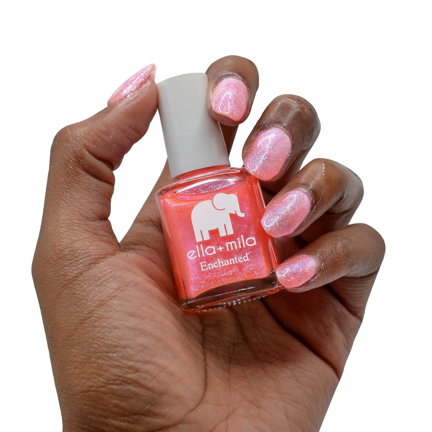 ella+mila Professional, Quick Dry, Long-Lasting & Chip-Resistant Pink Nail Polishes (Aurora Lights - 0.45 fl oz)