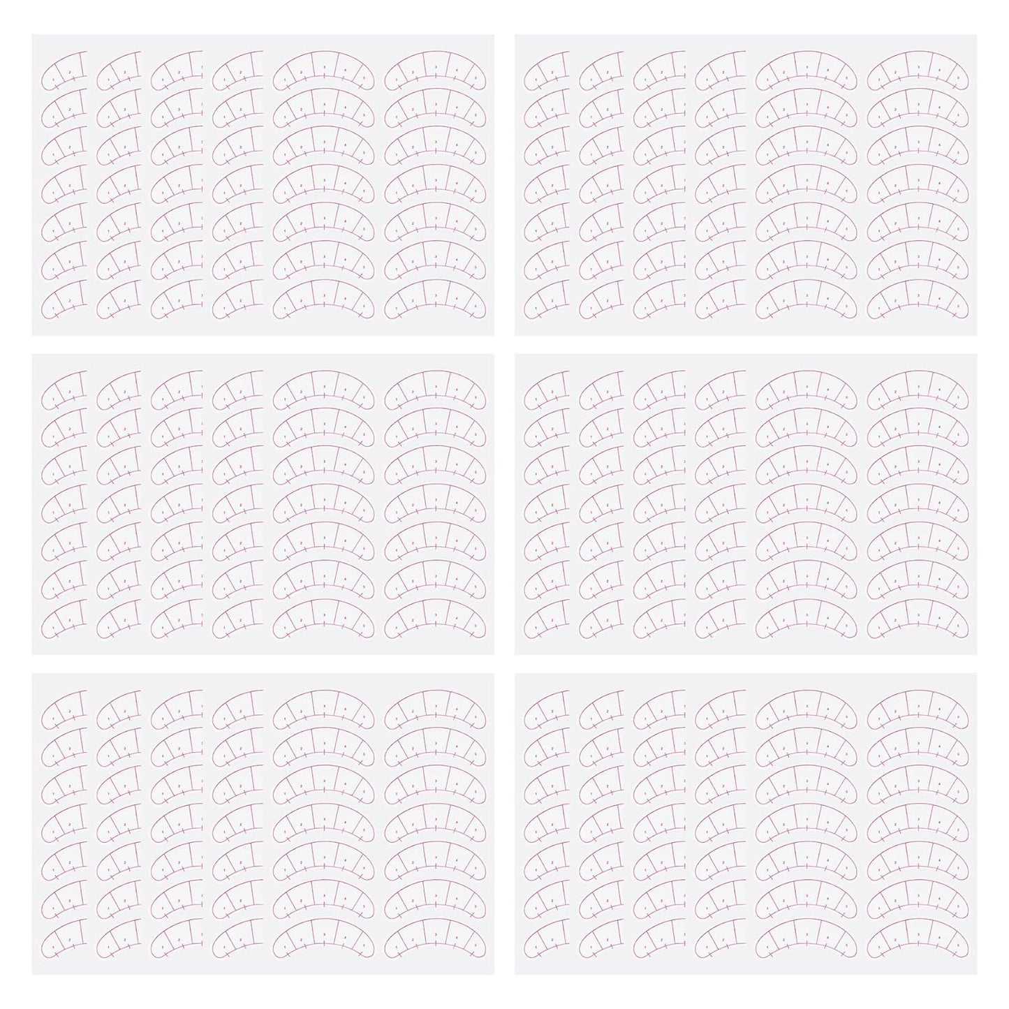 420 Pieces Lash Mapping Stickers, Lash Extensions Five-Point Positioning Stickers, Lash Extension Supplies, Eye Patch/Pads Lash Mapping Practice for Beginner/Tech Lash Artists (Simple Packaging)