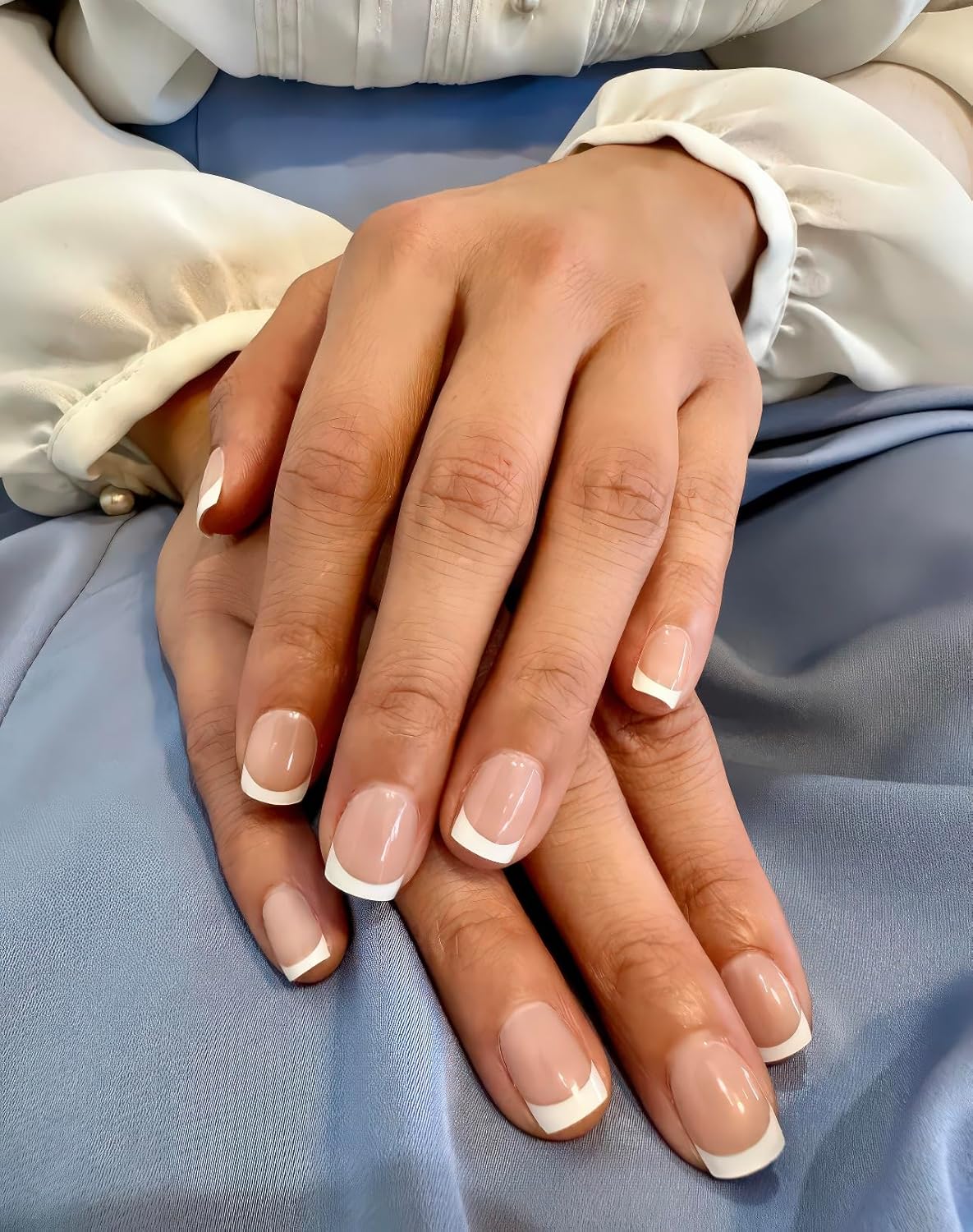 NOVA, Female Founded, Semi Cured Gel Nail Strips (Jolie) - The 10 Minute Manicure. Salon-Quality, Works with Any Nail Lamp, Easy to Apply & Remove - Incl. Nail File & Wooden Stick (Jolie)