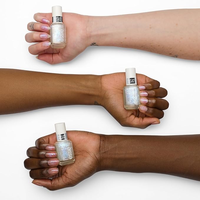 essie Nail Art Studio Special Effects Polish, Pearl, Vegan, Blue Nail Polish, Divine Dimension, 0.46 Fl Oz