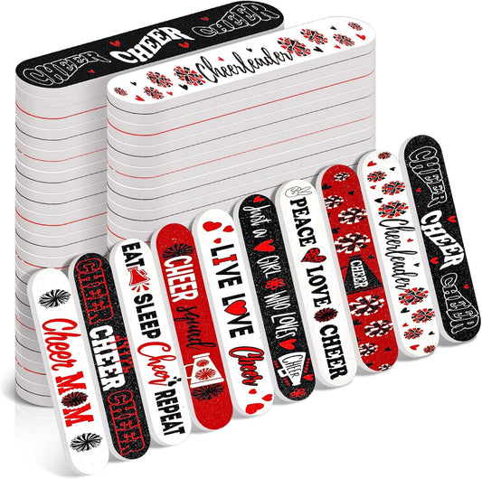 50 Pack Cheerleader Gifts Bulk for Team Funny Cheerleaders Nail Files Party Favors Cheer Gifts Cheerleading Favors for Women Girls Teammates