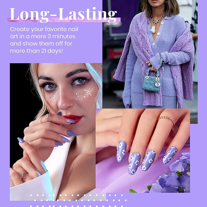 Beetles Winter Gel Polish Purple Gel Nail Polish Periwinkle Color 15ml Soak Off Uv Lamp Nail Art Manicure Salon Design DIY Home Gift for Women Girls