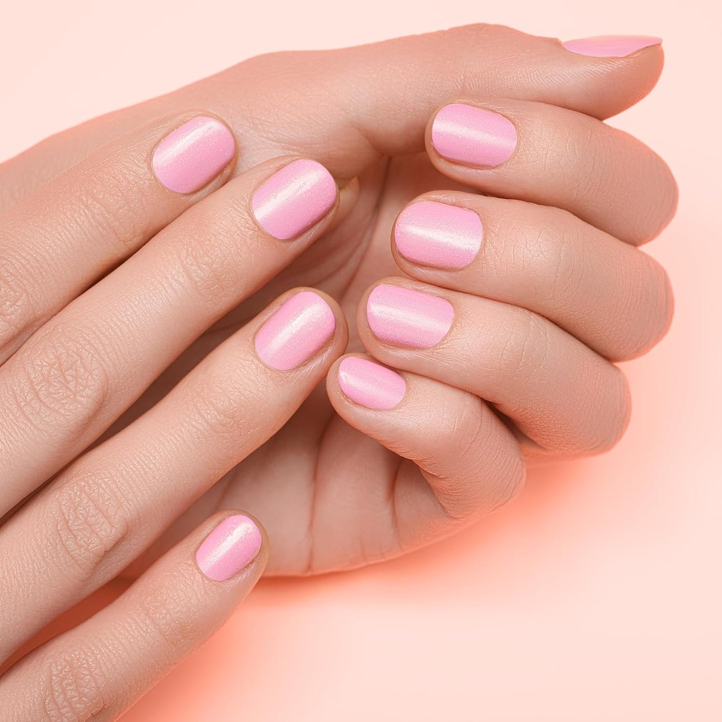 Semi Cured Gel Nail Art Wraps-Multi-Size Semi Gel Press On Nails Stickers for Large/Medium/Small Nail Beds,No Damage Removal Works with Any UV/LED Lamps(Glazed Donut)